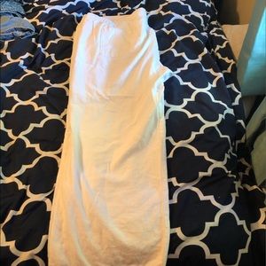 White linen wide leg drawstring pants.